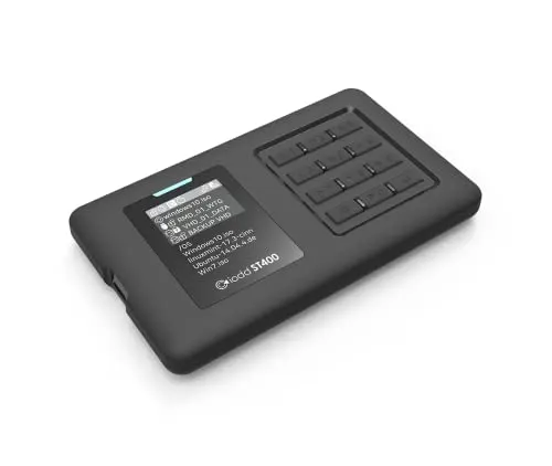 IODD ST400 2.5 inch Enclosure / USB-C / Bootable Virtual ODD&HDD / AES256 Encryption Max up to 76 Digits / Write Protect / 2541(ST400/USB-C Type/Next Gen Model)