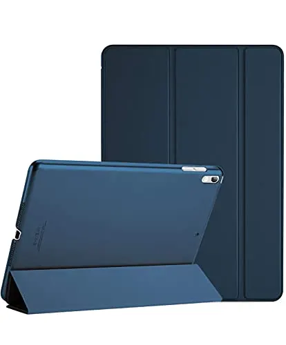 ProCase iPad Air (3rd Gen) 10.5" 2019 / iPad Pro 10.5" 2017 Case, Ultra Slim Lightweight Stand Smart Case Shell with Translucent Frosted Back Cover for Apple iPad Air (3rd Gen) 10.5" 2019 Navy Blue