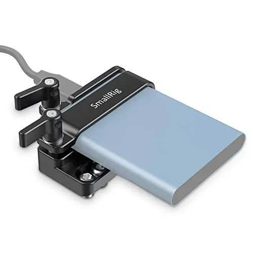SMALLRIG Mounting Bracket Compatible with Samsung T5 SSD, Adapter Mount for Samsung T5 SSD, Works with SMALLRIG Cage for BMPCC 4K, 6K - 2245B